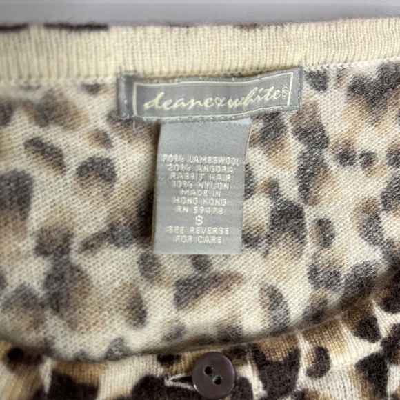 Deane & White 2 pc LS Sweater and Sleeveless Top Lambswool Rabbit Hair Sz Small - Picture 3 of 12